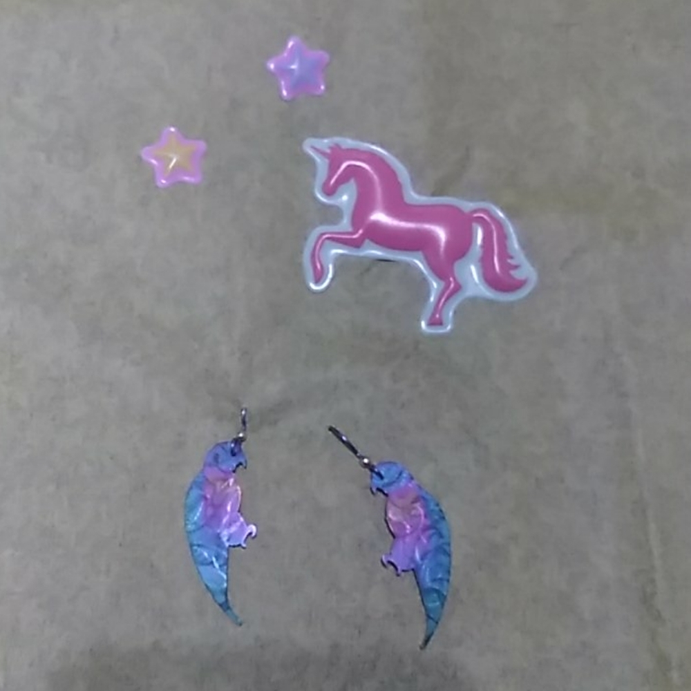 Parrot earrings